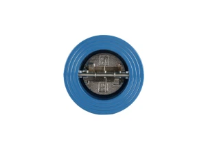 Double Plak Wafer Tcheke Valv Papiyon Valv Pn 10/Pn16 Ak Spring Pou Marin ak endistri